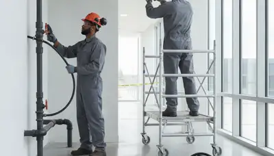 Leak detection plumber inspecting Peoria, IL home for hidden water leaks