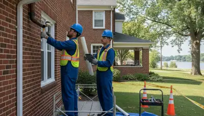 Plumber repairing a sink in Peoria, IL for reliable plumbing repair services