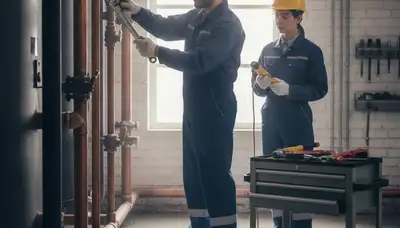 Peoria, IL plumber repairing a home pipe for fast plumbing repair service