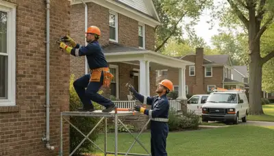 Plumber repairing a pipe in Peoria, IL for reliable plumbing repair service