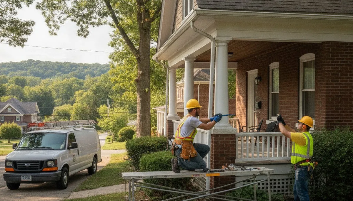Professional plumber providing repair service in Peoria, IL for residential plumbing issues