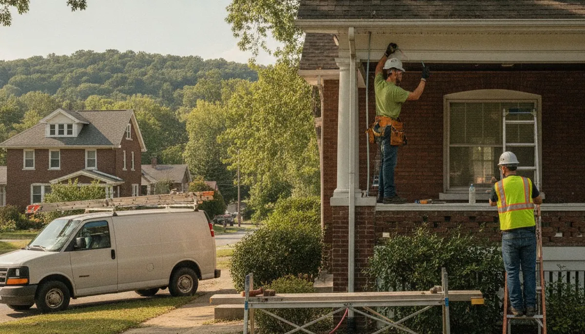 Plumber repairing a sink in Peoria, IL for plumbing repair service