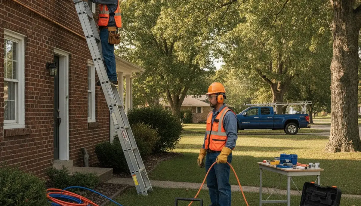 Professional plumber serving Peoria, IL for plumbing repair and emergency leak fixes