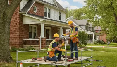 Plumber repairing a pipe in Peoria, IL for reliable plumbing repair services