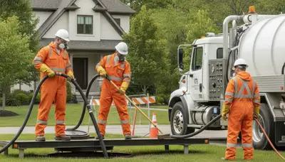 Septic tank cleaning service in Peoria, IL by On Call Plumbers for local homes