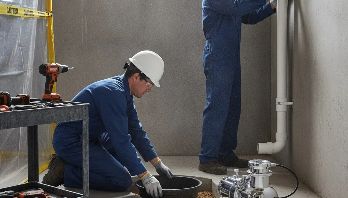Sump pump installation service for Peoria, IL homes by On Call Plumbers