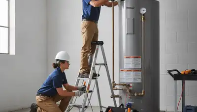 Water heater repair service in Peoria, IL for a residential plumbing system